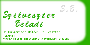szilveszter beladi business card